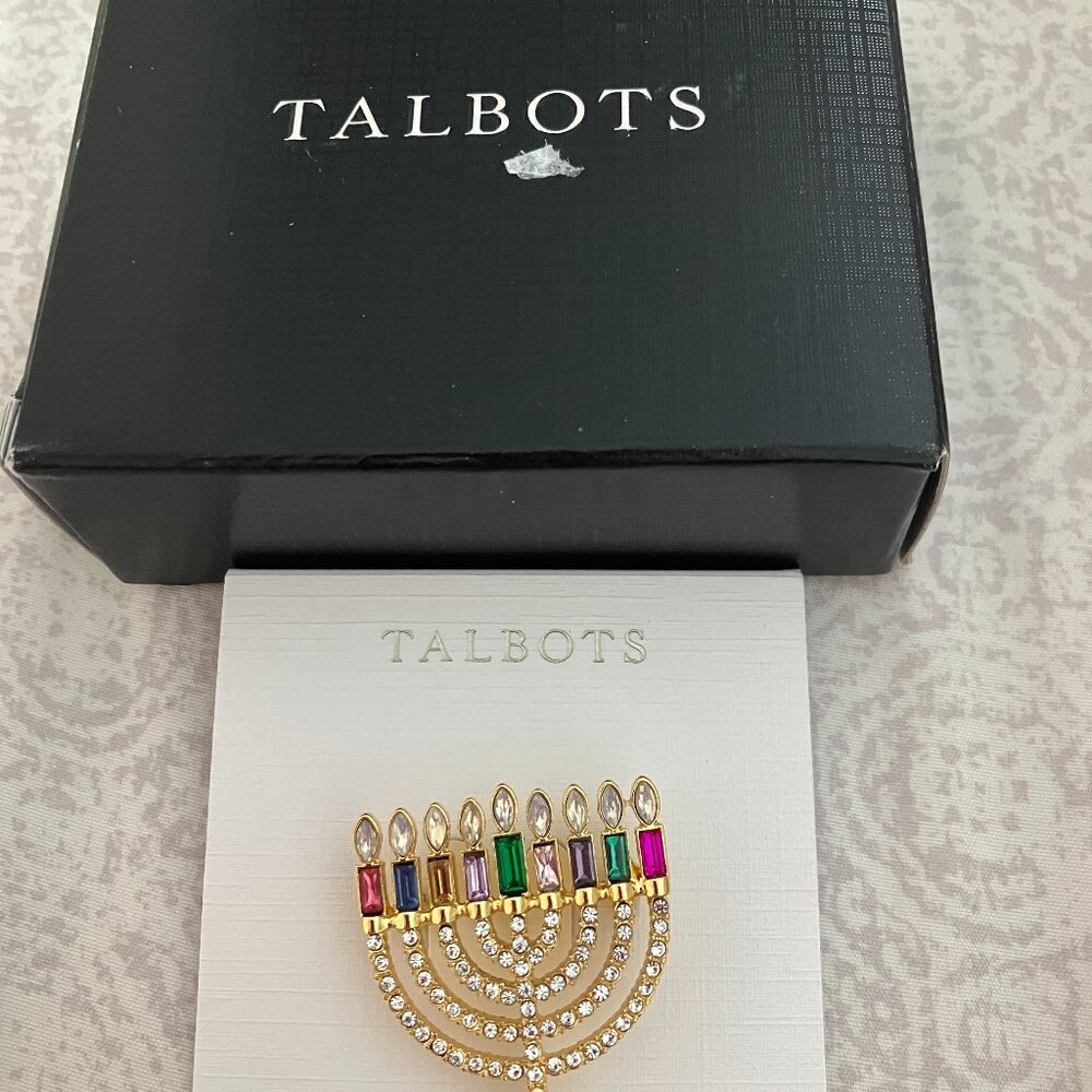 Talbots Menorah Pin - Picture 2 of 3